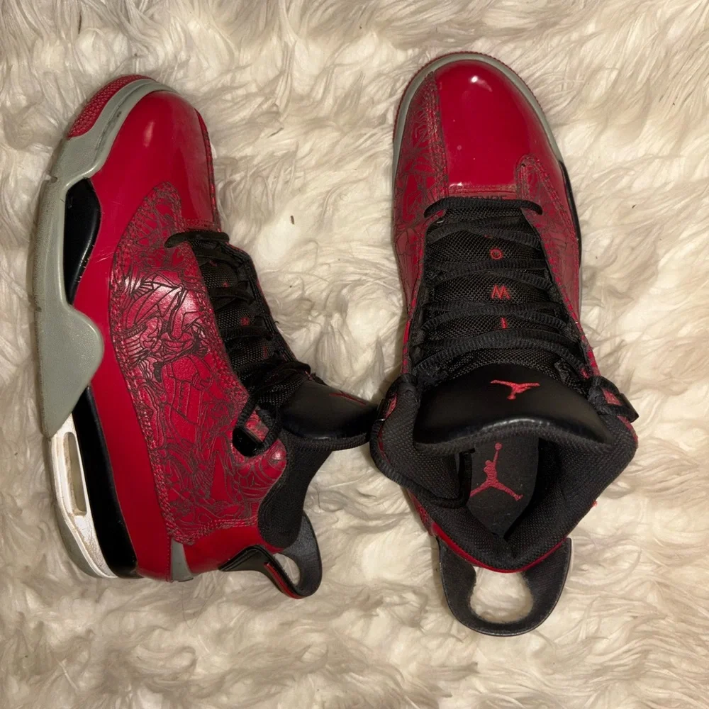Jordan Red and Black High-Top Sneakers